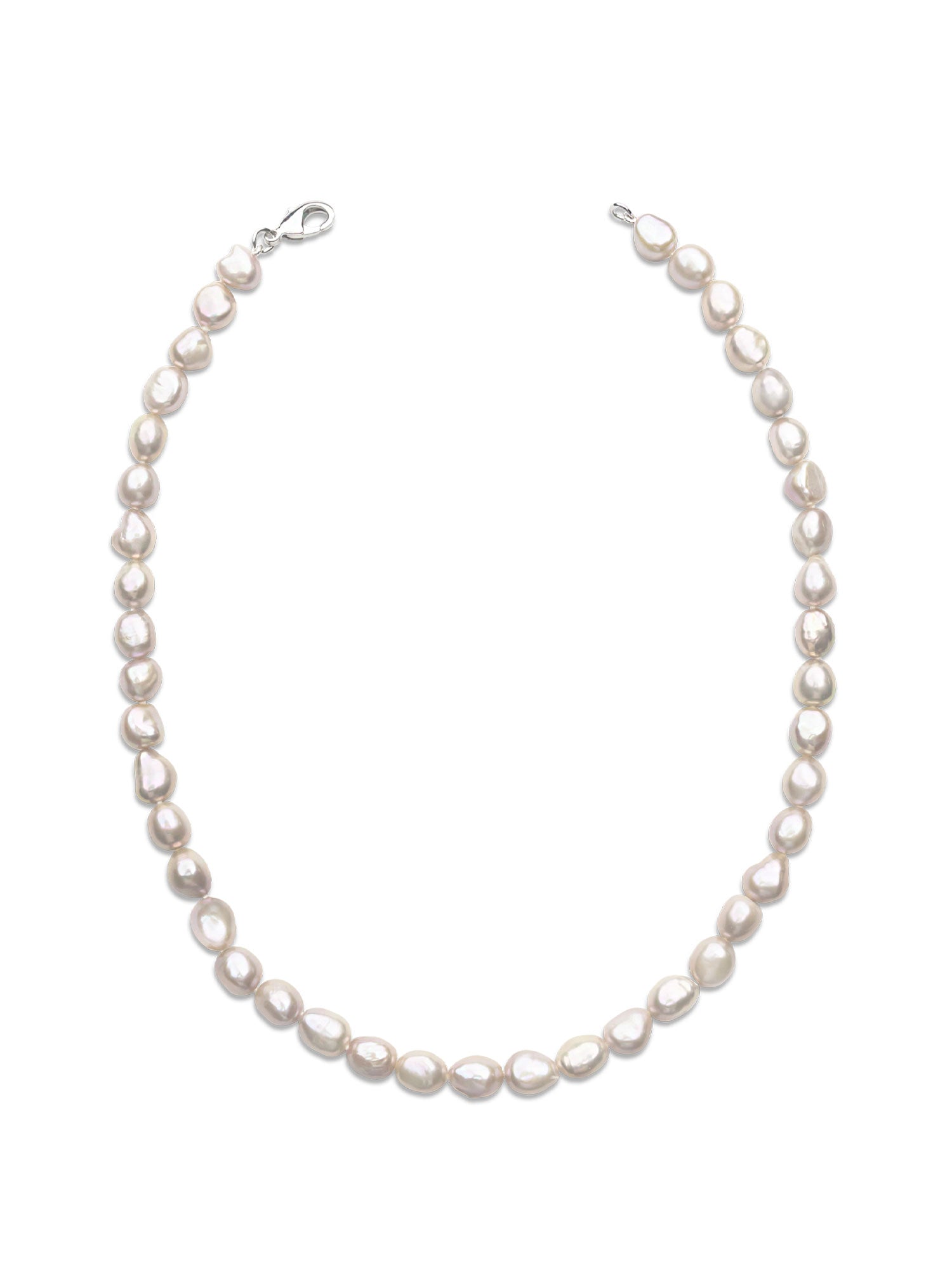 foto de collar de perlas cultivadas de agua dulce barrocas de 10-11mm y 42 cm 