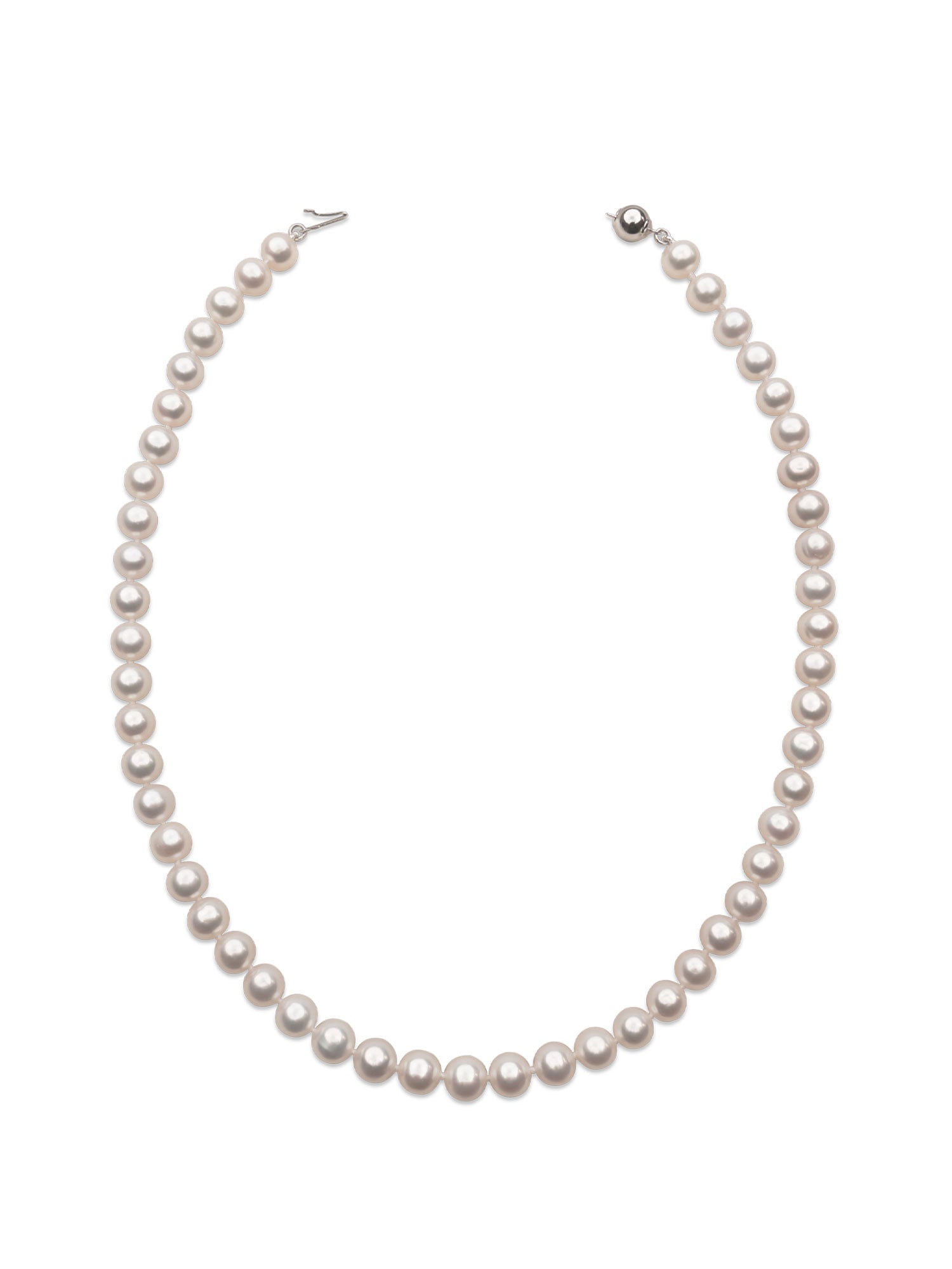 7.5-8.5mm Round Freshwater Cultured Pearl Necklace 42 cm long