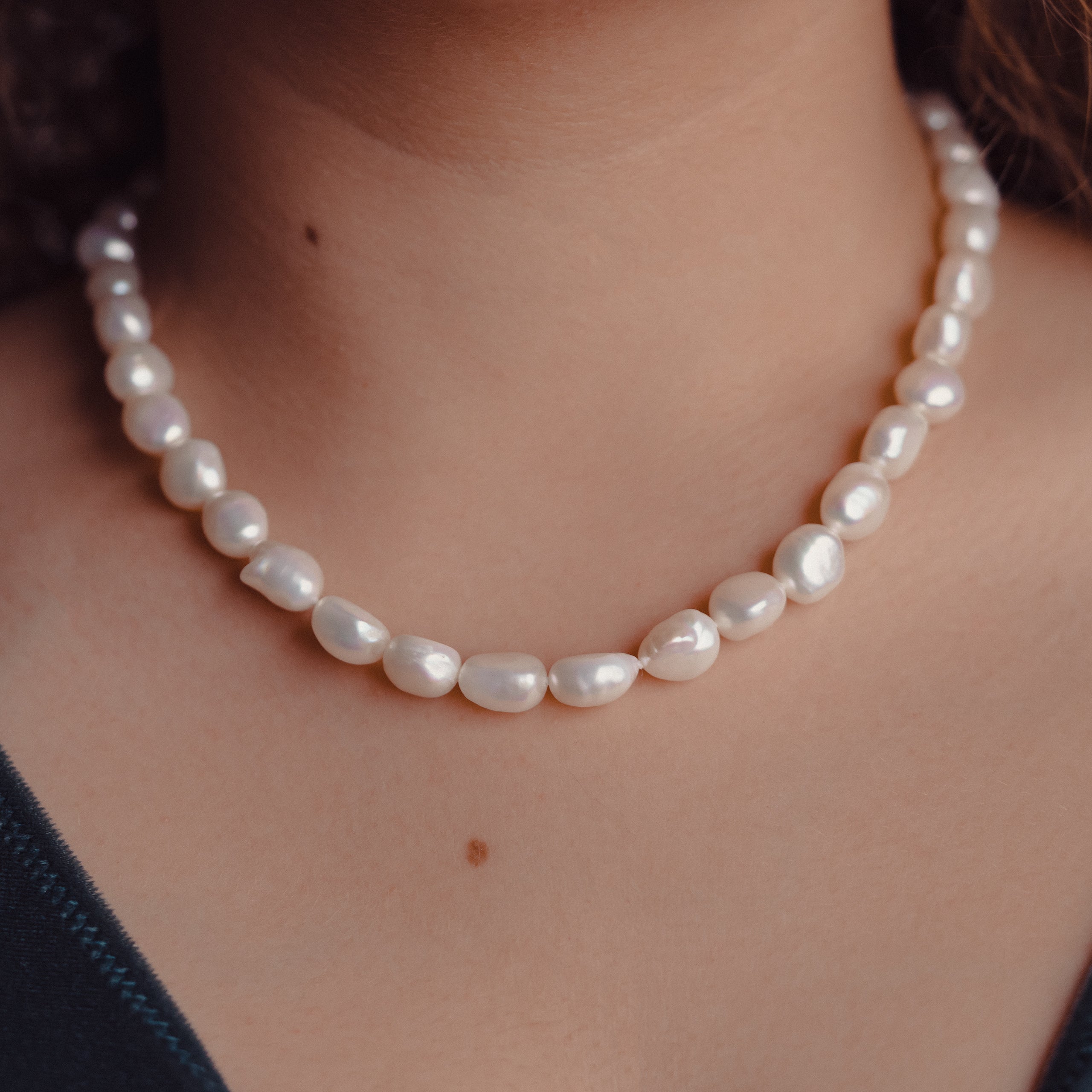 Collar Perlas Cultivadas Agua Dulce Barrocas Secret & You
