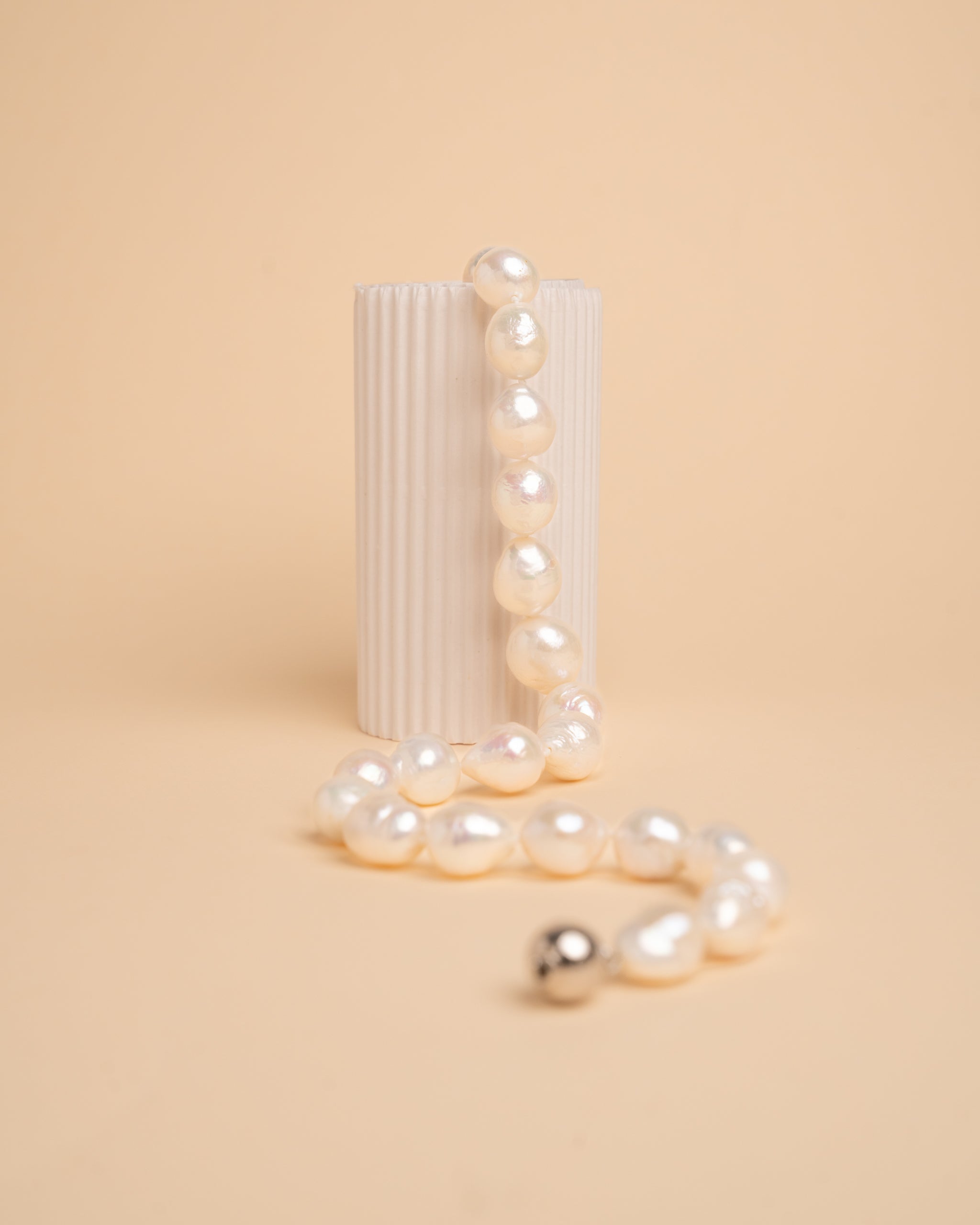 foto de collar de perlas cultivadas de agua dulce edison barrocas de 10-14mm y 45 cm
