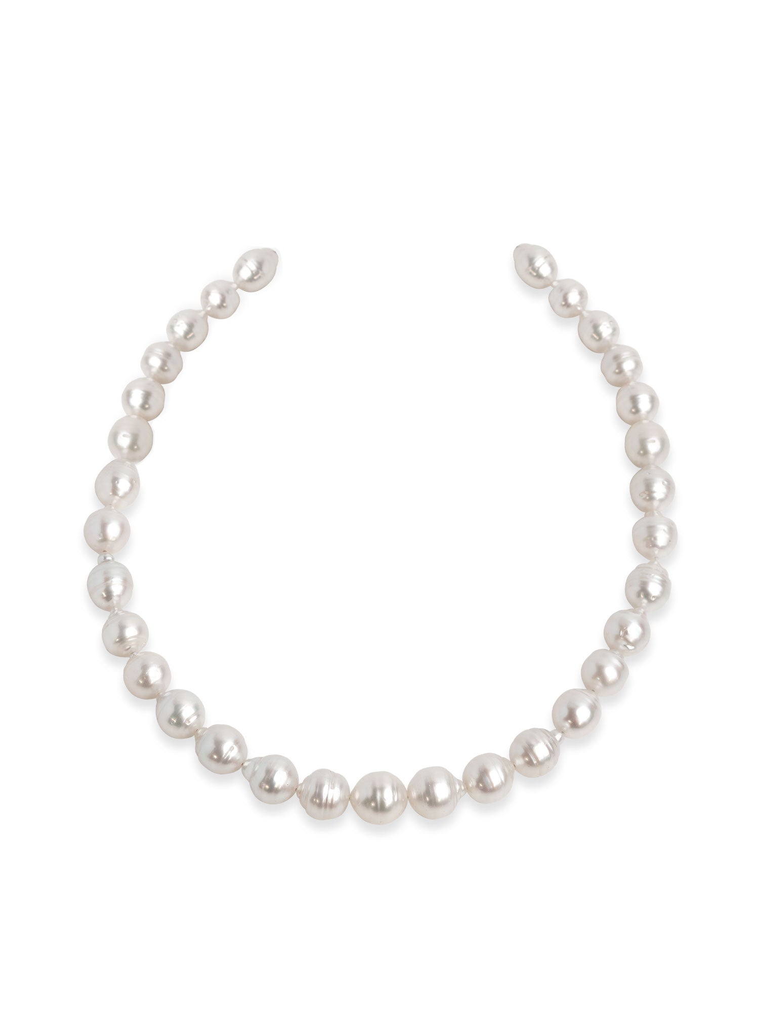 Collar de perlas cultivadas Australianas Barrocas Anilladas de 10 - 13 mm Secret & You