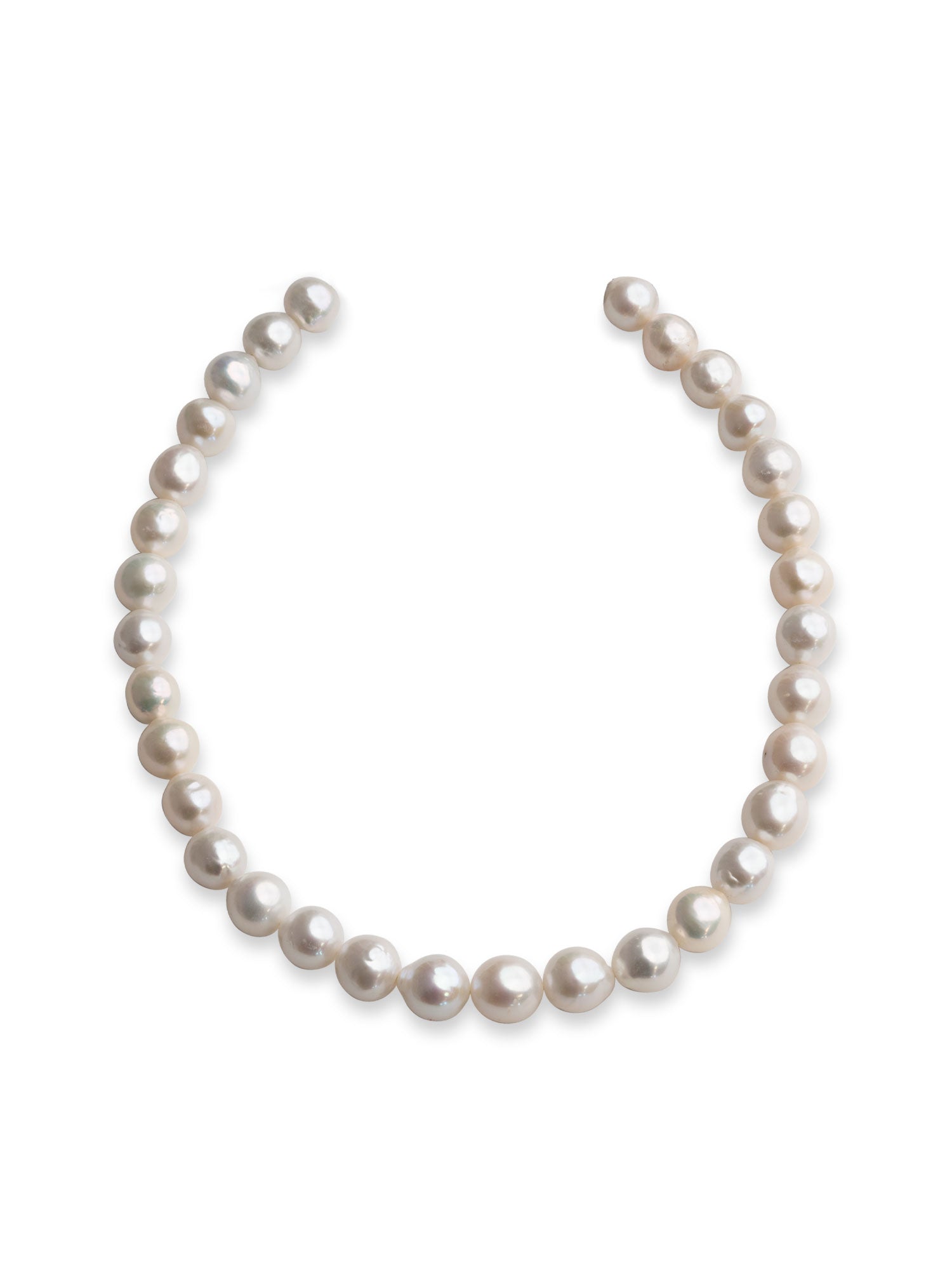 Products Collar de Perlas Cultivadas de Agua Dulce Edison Semi - Redondas Grandes 12-14 AA+