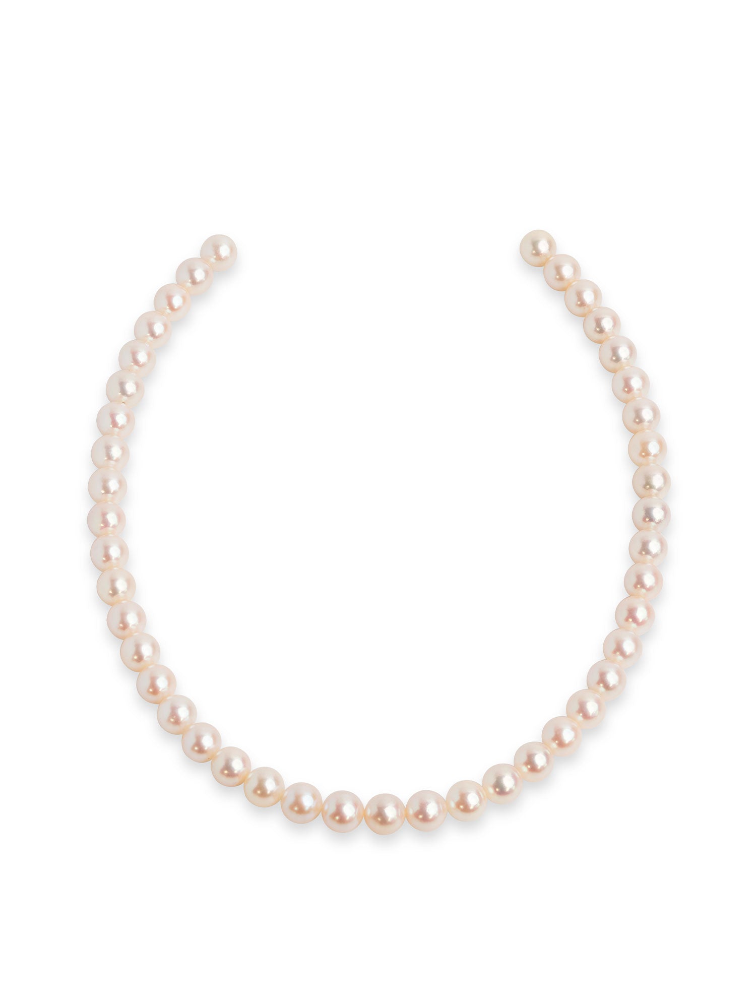 Collar de perlas cultivadas Akoya de Japón de 7-7,5 mm