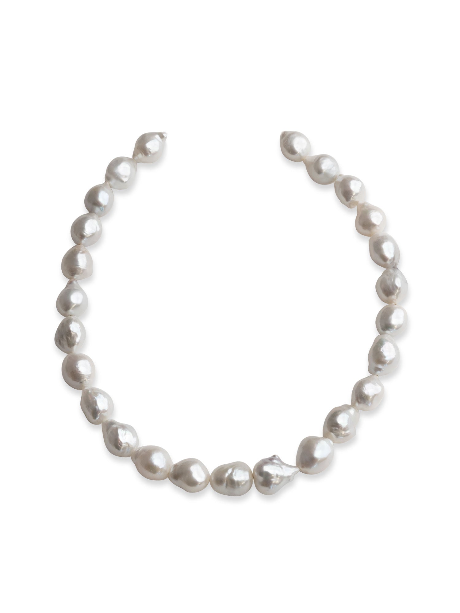Collar de Perlas Cultivadas de Agua Dulce Edison Barrocas 12-14 AAA