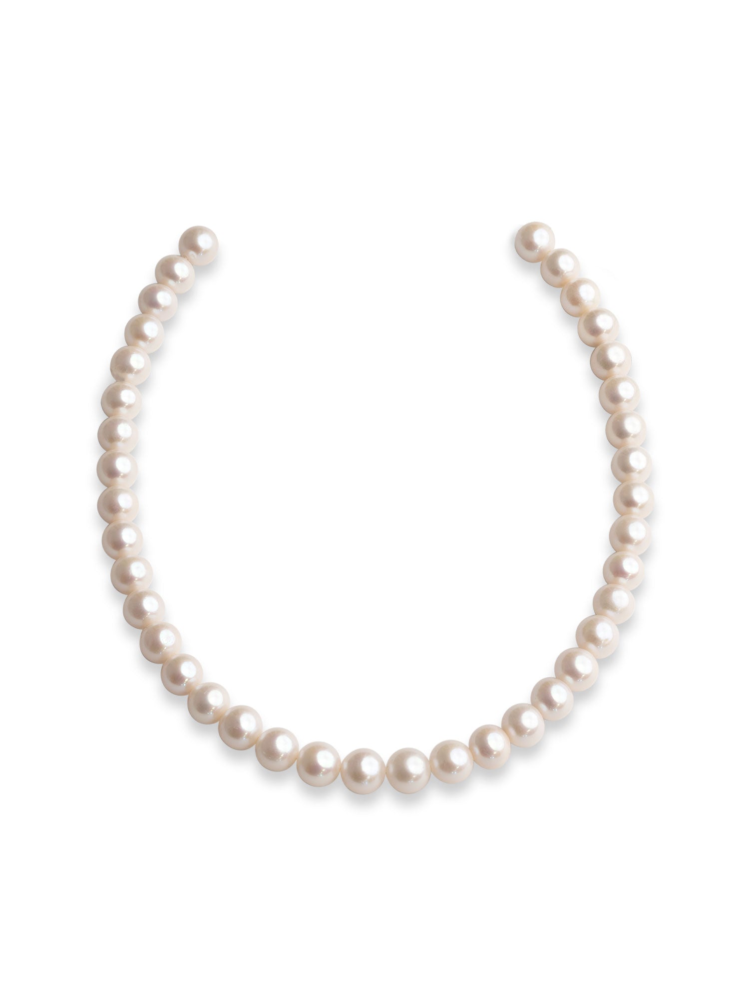 Collar de Perlas Cultivadas de Agua Dulce Edison Semi - Redondas 11-12