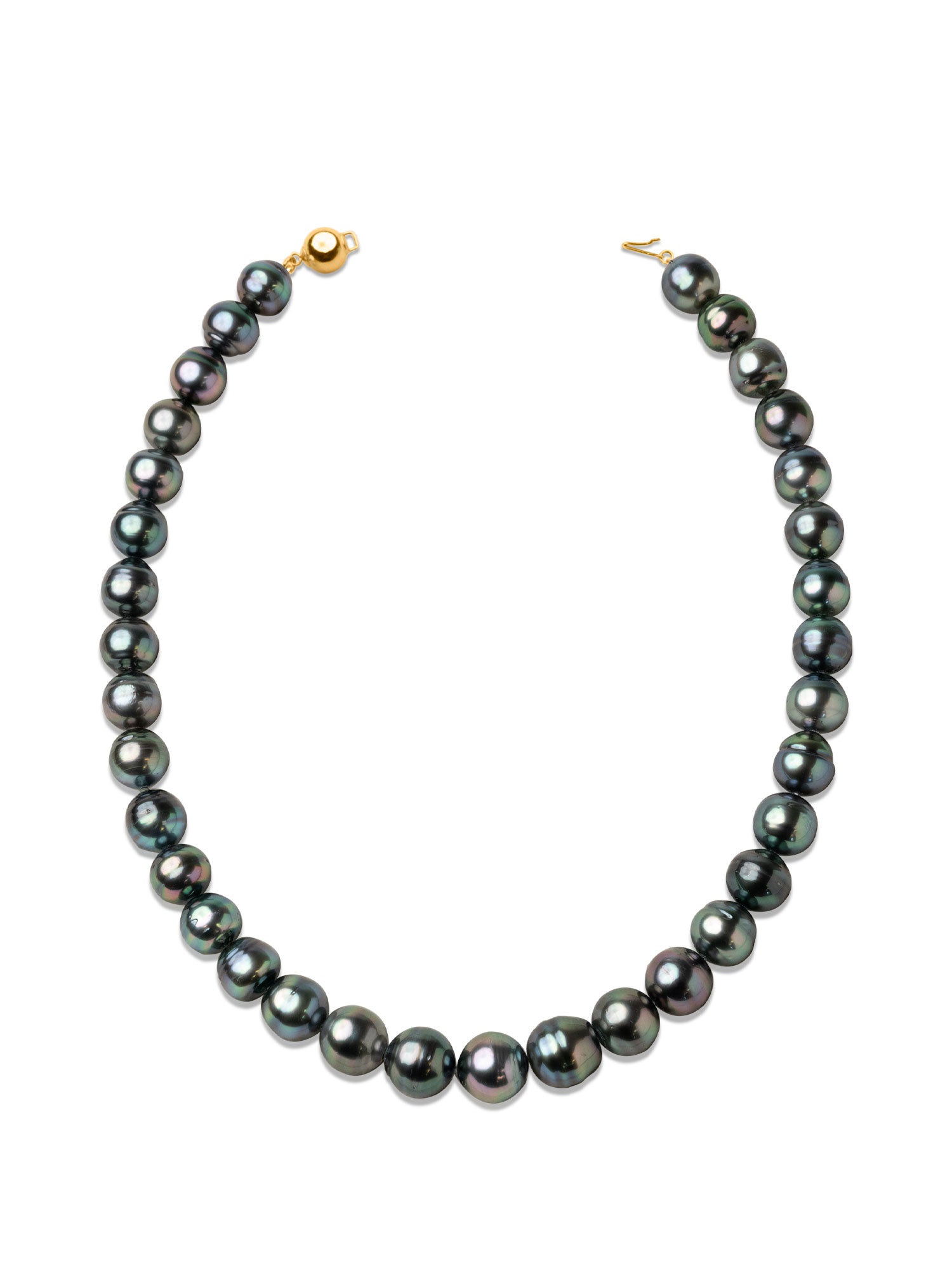 Collar de perlas cultivadas tahiti negras Barrocas Secret & You