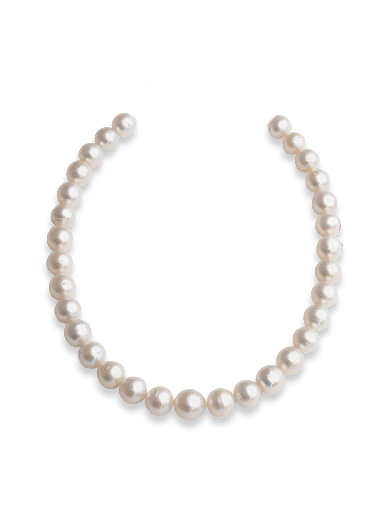 Collar de Perlas Cultivadas Australianas Semi Barrocas de 12 - 15 mm AA+ | 45 cm