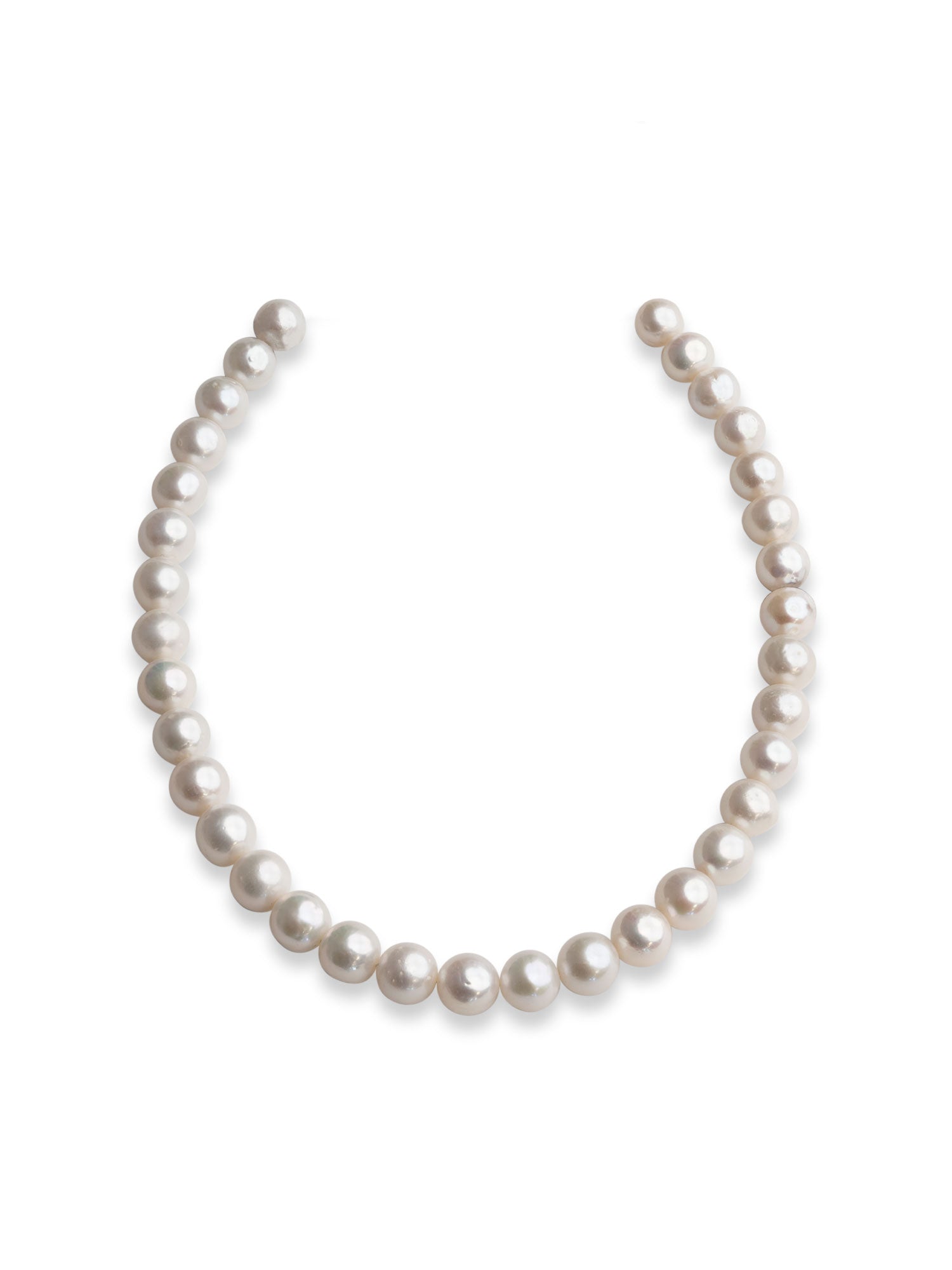 Collar de Perlas Cultivadas de Agua Dulce Edison Semi - Redondas Grandes 12-14 AA+ | 43 cm