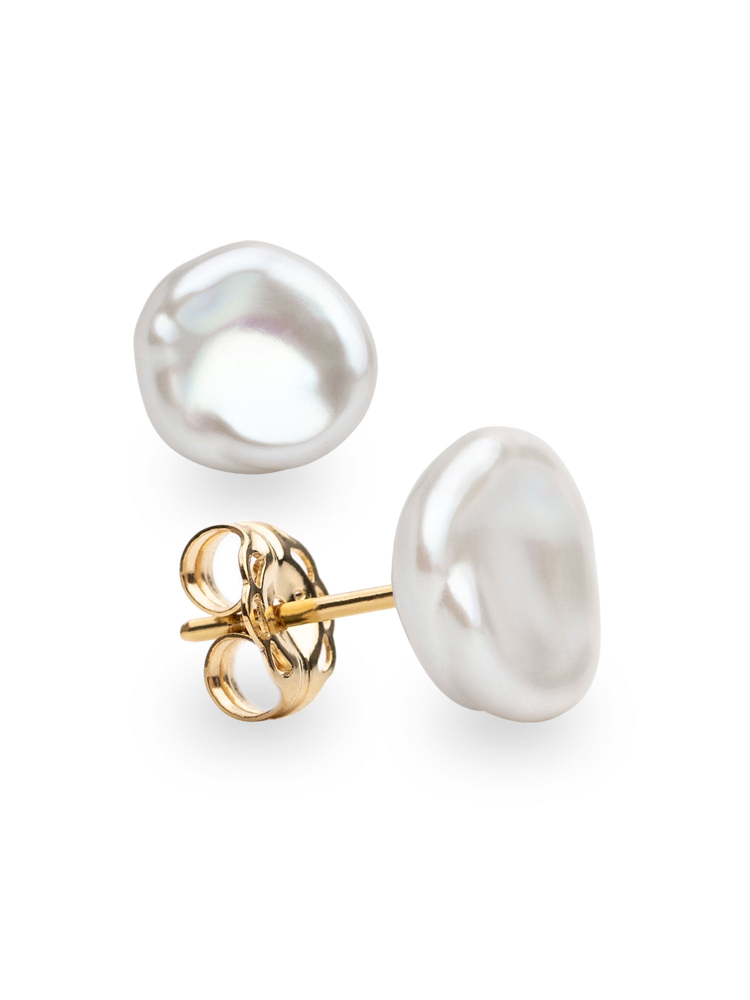foto de pendientes de perlas keshi AAA en oro 18k 10 tallas scret & you