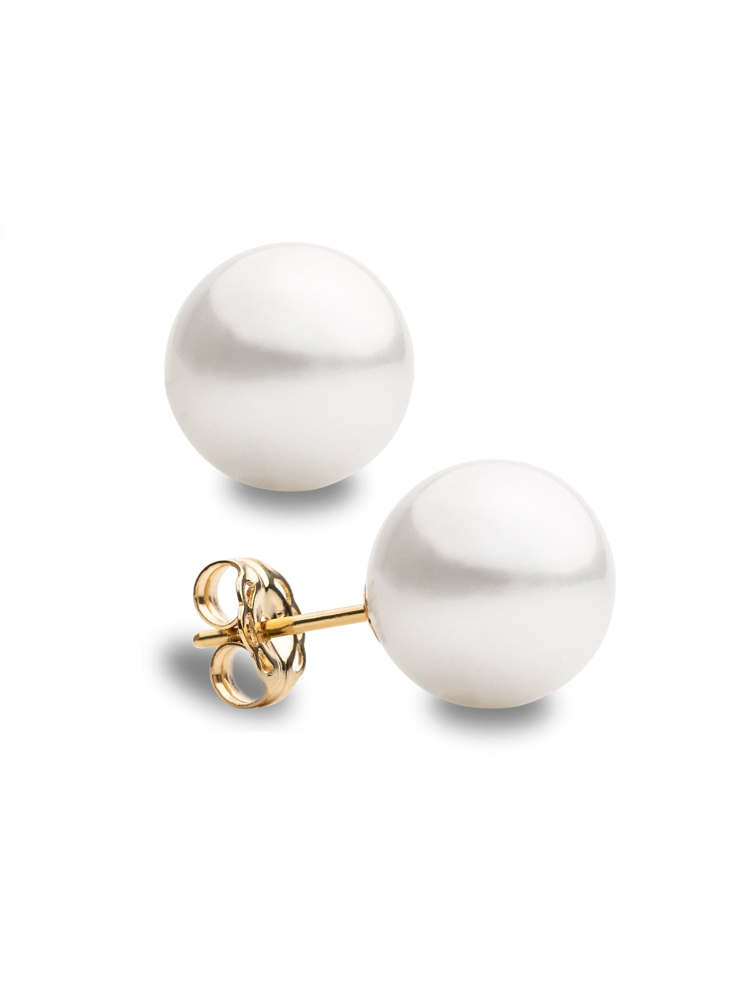 Pendientes de Perlas Cultivadas Australianas en Oro de 18 k 10,5-11,0 mm Secret & You