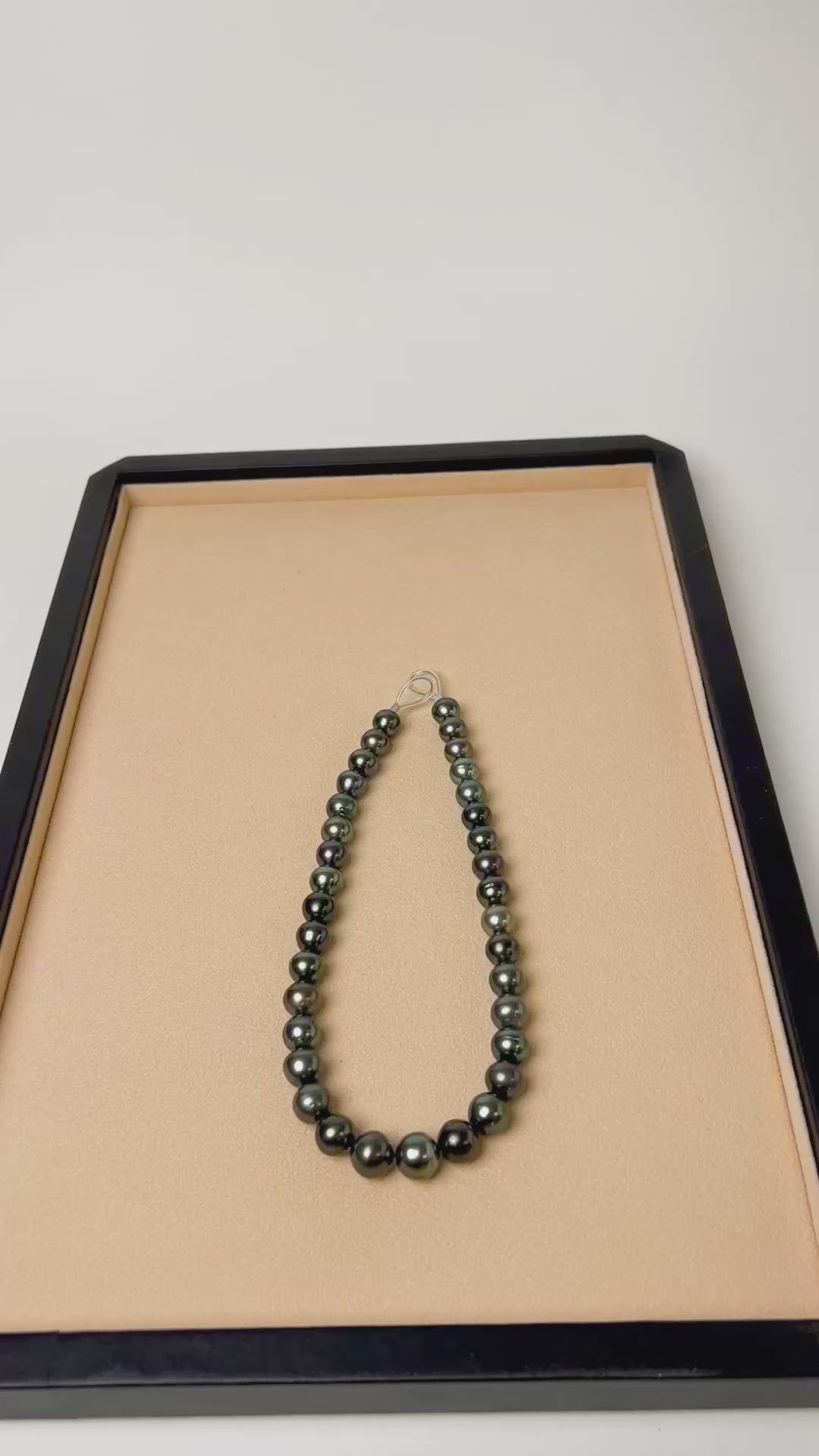 Collar de perlas cultivadas Tahití de 11,8 a 13 mm barrocas redondeadas