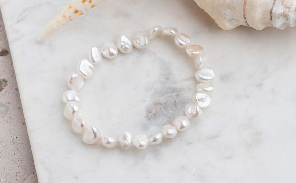 White Fresh Water Pearl Bracelet – Yankee Ingenuity