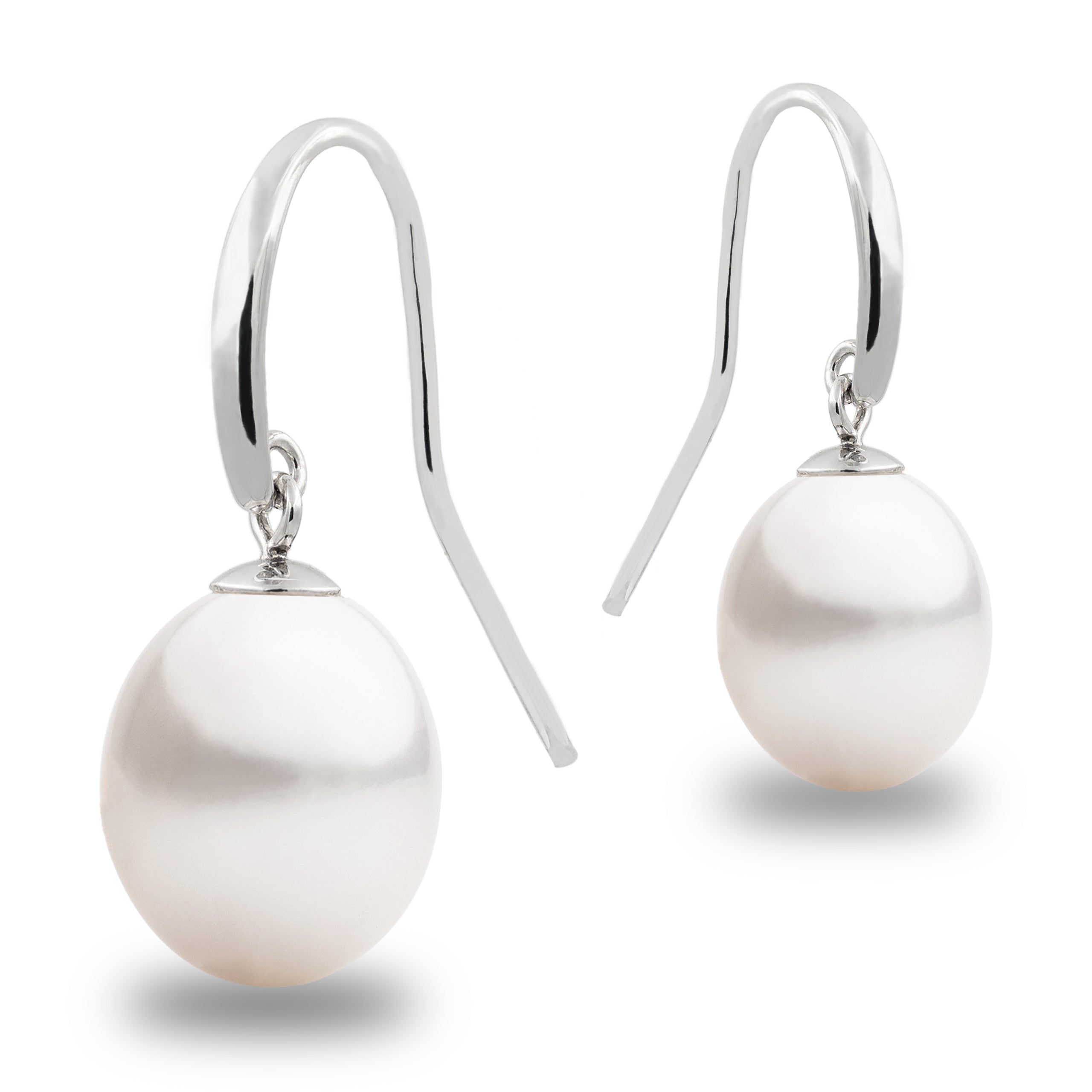 Pendientes de perlas gota de 7-8 mm colgantes en gancho francés Secret & You