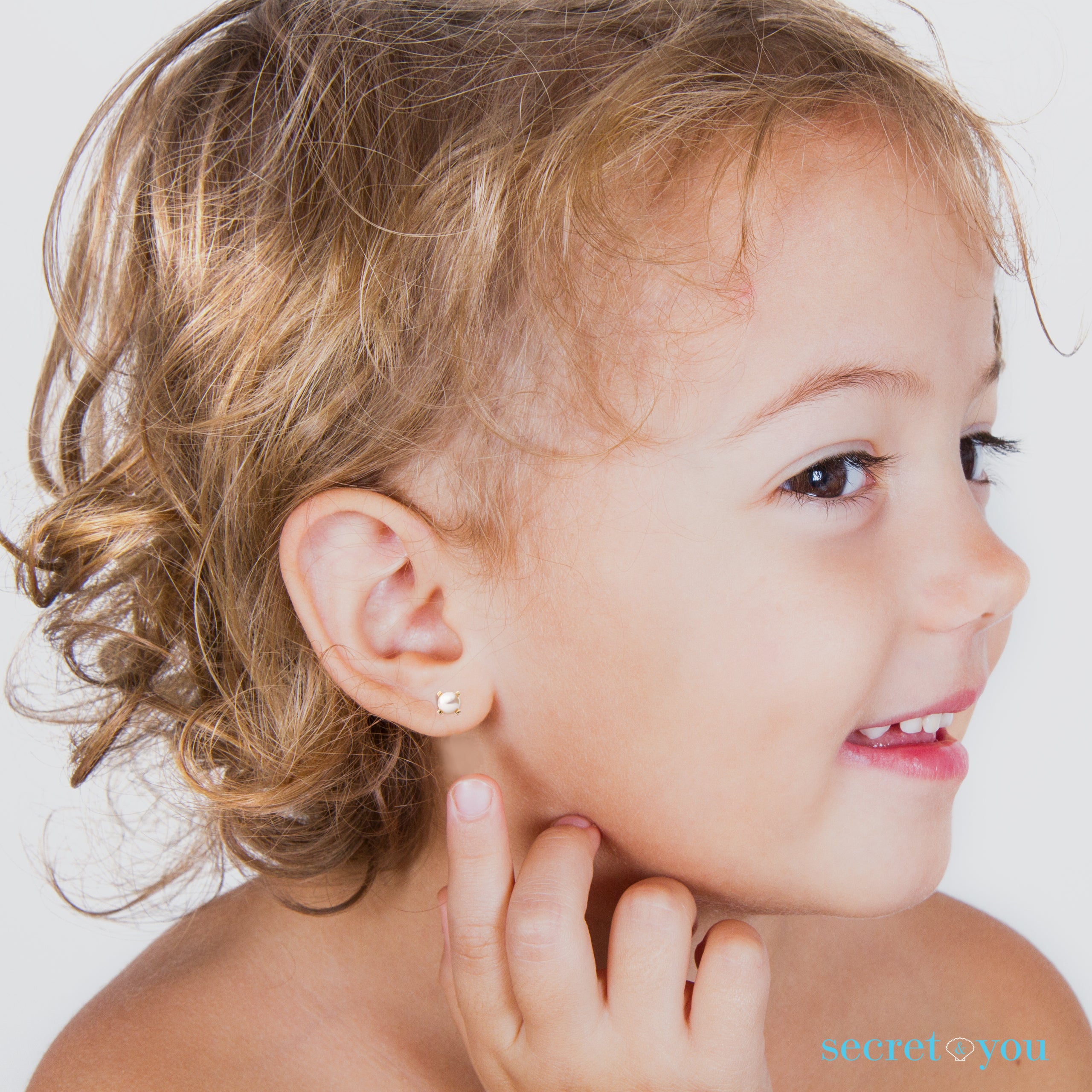14k Gold Plated Brass Baby Elephant Screwback Baby Girls Earrings Silv –  Children Earrings by Lovearing